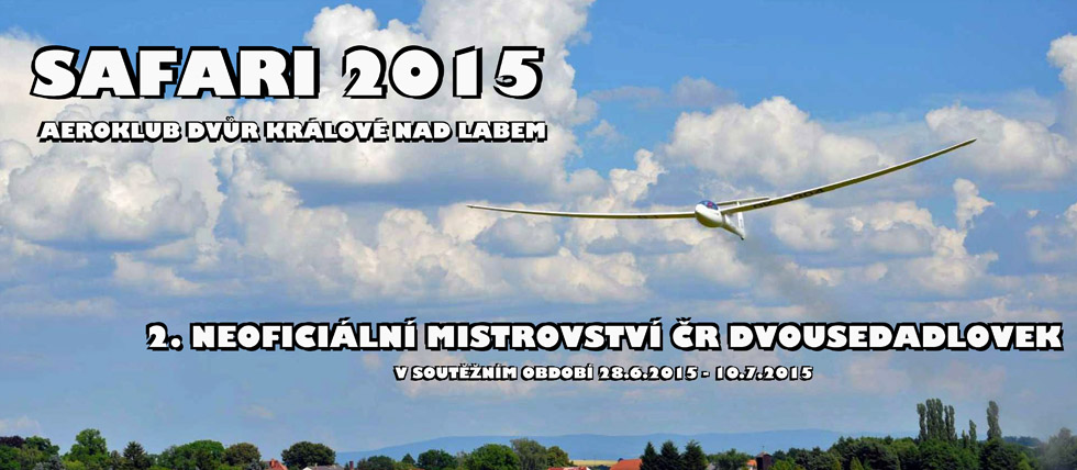 SAFARI 2015 a 2. NEOFICIÁLNÍ MISTROVSTVÍ ČESKÉ REPUBLIKY DVOUSEDADLOVEK